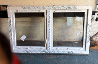 Nové plast. okno  90 x 150 cm bílé