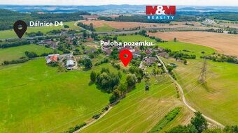 Prodej pozemku k bydlení, 1923 m², Třebkov u Předotic - 1