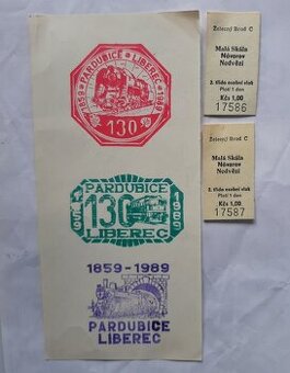 Pamětní razítka a jízdenky