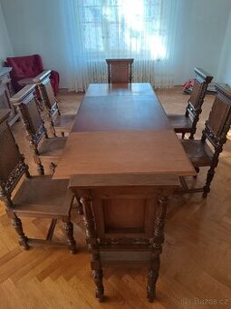 Stůl+židle neorenesance