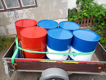 Prodám plechové sudy