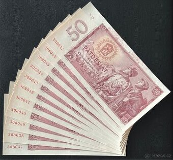 Bankovka 50Kčs 1964