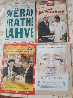 📀 České filmy – 4× DVD (balíček / jednotlivě)