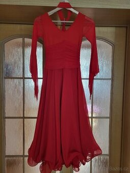 Společenské šaty pro standardní tanec - červené