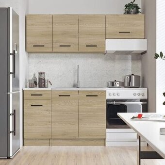 Kuchyňská linka broušený dub 180 cm