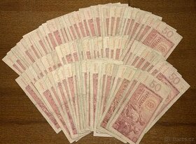 Staré bankovky 50 kčs 1964