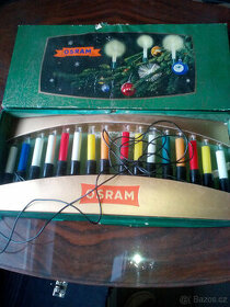 RETRO vánoční ozdoby -světýlka-svíčky OSRAM - 1
