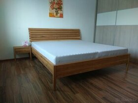 Dubová posteľ Marína + 2 stolíky zdarma, cena od 680€ - 1