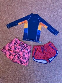 Chlapecké plavky H&M a top s UV ochranou 110/116