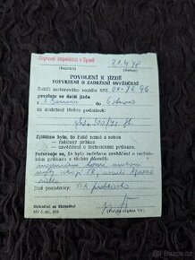 Potvrzení o zadržení osvědčení 1978 - VB