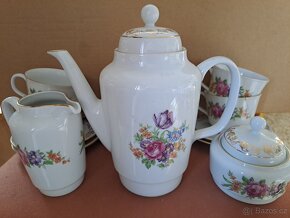 Kávová a čajová porcelánová souprava, zn. Moritz Zdekauer