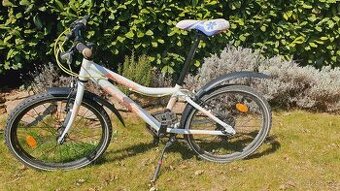 Dětské kolo 20" Al Nipper, Revo-6, bílý s reflexní růžovou