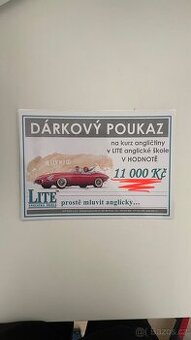 Darkový poukaz kurzu angličtiny školy Light