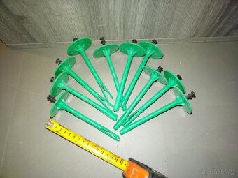 Talířové hmoždinky 120 a 140 mm, plastove i kovove trny