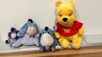 Plyšáci medvídek Pú, oslík, krteček