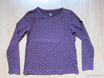 Dívčí tričko s dlouhým rukávem vel. 122/128