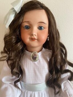 Starožitná francouzská panenka Unis France/Tete Jumeau, 70cm