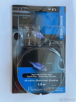 Optický kabel Sencor Toslink 1,5 m – nový, nepoužitý