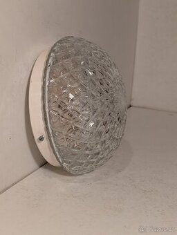 pěkný funkcionalistický nízký retro lustr, stropnice, lampa