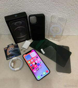 Apple iPhone 12 PRO 128GB Gray - 100% baterie + záruka