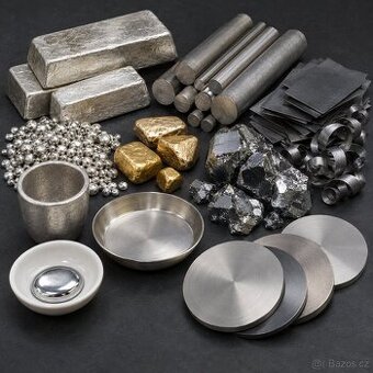 Tantal, gallium, germanium, zlato, stříbro, platina, ...