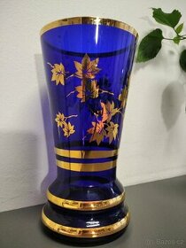 Skleněná retro váza - 1