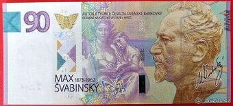 PAMĚTNÍ LIST BANKOVKY 90 LET S MAXEM ŠVABINSKÝM, STC