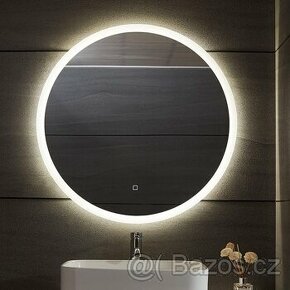 Aquamarin Koupelnové LED zrcadlo kulaté, 80 cm