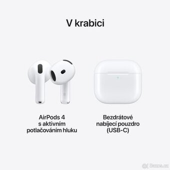 Sluchátka Apple AirPods 4 s aktivním potlačováním hluku