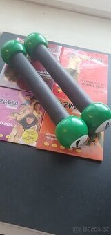 Fitness Zumba 4DVD + činky