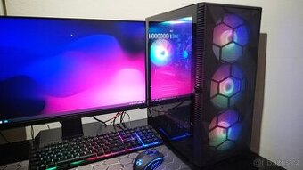 Herní PC Intel Core i5,RX580 8GB,16GB,SSD1TB,WIFI+BT,6xRGB