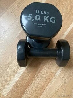 Posilovací fitness činky 2 × 5 kg