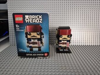 Lego brick head Captain Jack Sparrow