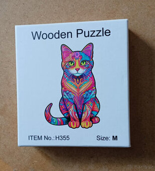 dřevěné puzzle velikost M