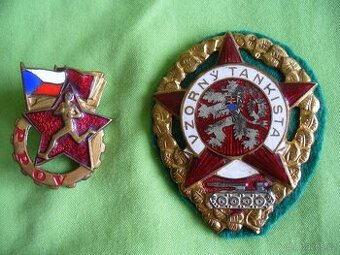 CSR velky vojensky odznak VZORNY TANKISTA-60.-ta leta.