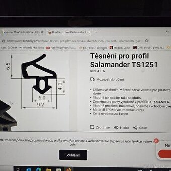 Tesneni do plastových oken