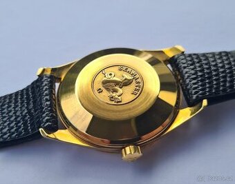 Zlaté náramkové hodinky Omega Seamaster Automatic 18K