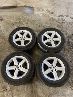 Alu kola letní pneu r16 5x112 VW Škoda Seat ET42