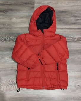 Dětská zimní péřová bunda zn. WARMPEACE, vel. 110/116