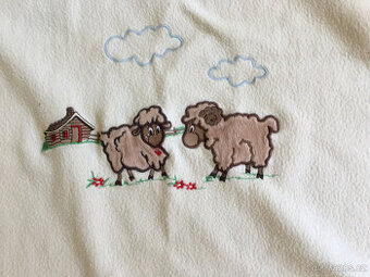 Fleecová deka s ovečkami