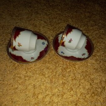 Retro šálky s podšálky