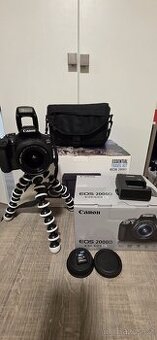 Canon EOS 2000D + EF-S 18-55 mm f/3.5-5.6 DC III Travel Kit