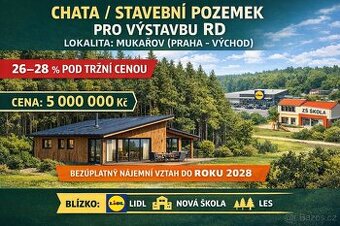 NEVEŘEJNÁ NABÍDKA – investiční chata / stavební pozemek, Muk