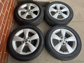 Alu 15" 5x100 škoda CARME letní 60% F3 Pěkné