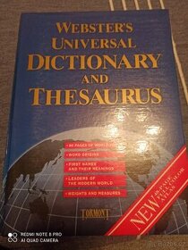 Websters universal dictionary and Thesaurus