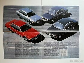 BMW rozkládací prospekt rok 01/82 315 až 635 CSi