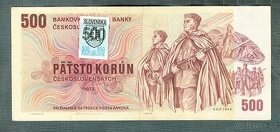 Staré bankovky 500 kčs 1973 SLOVENSKÝ KOLEK