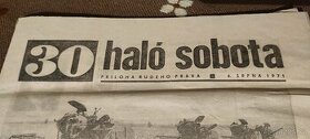 Haló sobota noviny 6.8.1971
