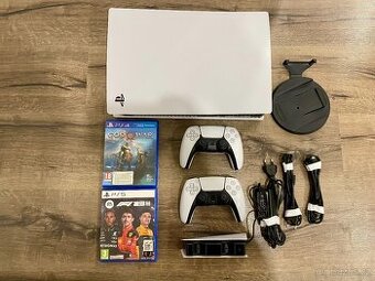PLAYSTATION 5 s MECHANIKOU + 2x OVLADAČ + 2x HRA