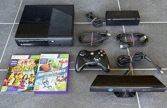 Xbox 360 + Kinect, ovladač, hry